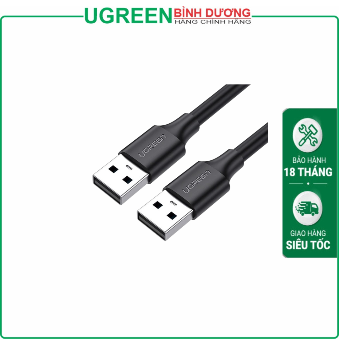 Cáp USB 2.0 2 đầu đực dài 2m chính hãng Ugreen 10311 cao cấp Chính hãng