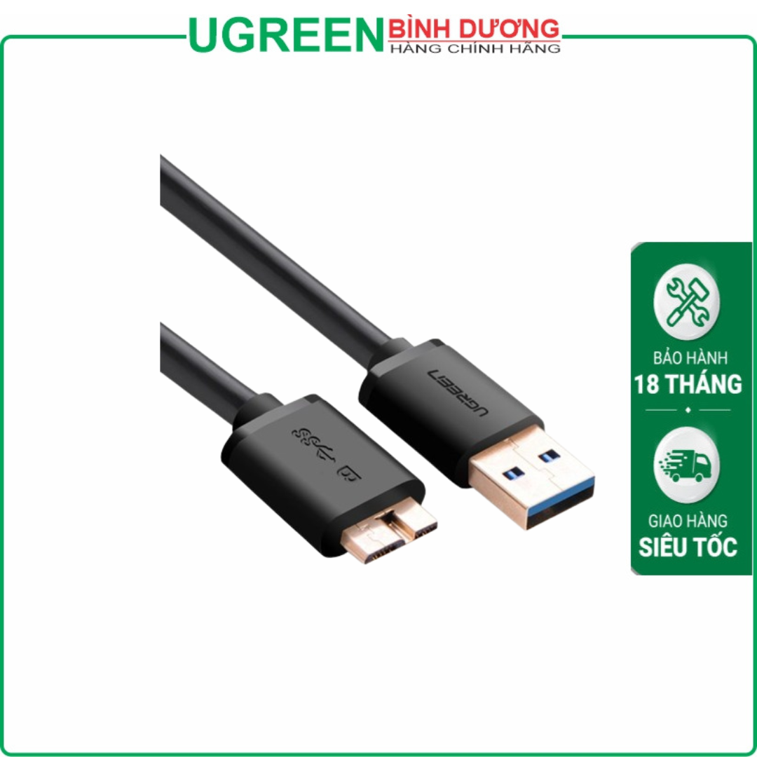Cáp USB 3.0 cho ổ cứng di động HDD 2,5 ing dài 0,5m chính hãng Ugreen 10840