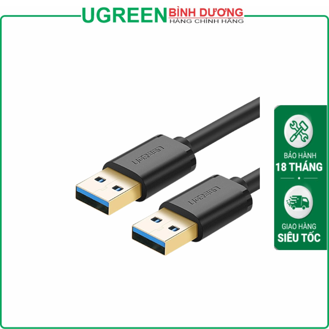 Cáp USB 3.0 hai đầu đực dài 0,5m chính hãng Ugreen 10369 cao cấp