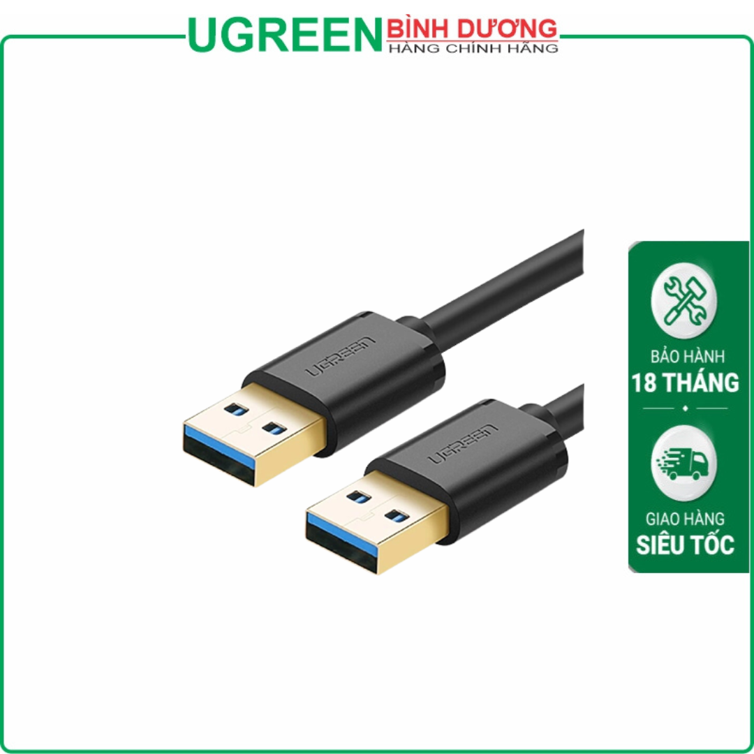 Cáp USB 3.0 hai đầu đực dài 2m Ugreen 10371