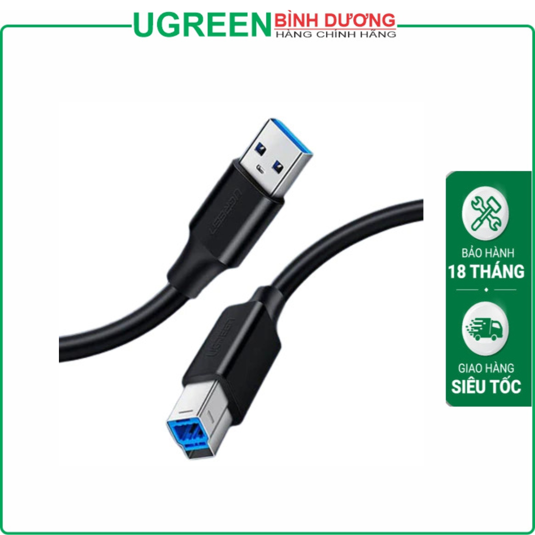 Cáp USB máy in chuẩn 3.0 dài 1M Ugreen 30753