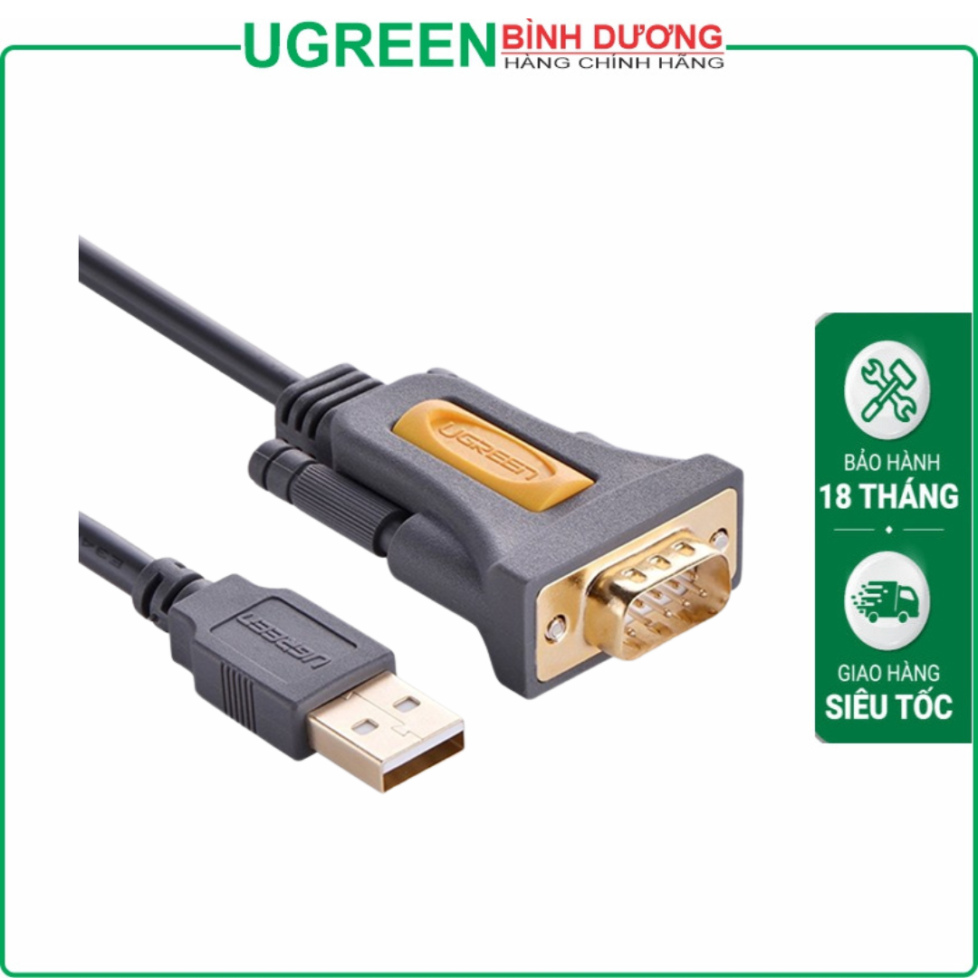 Cáp USB to Com dài 1m chính hãng Ugreen UG-20210