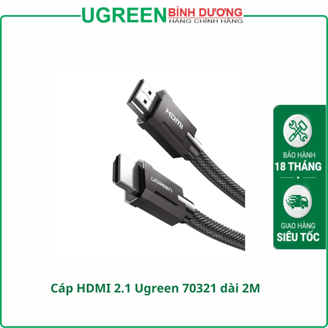 Cáp Ugreen HDMI 8K 2.1 HD135 70321 2M