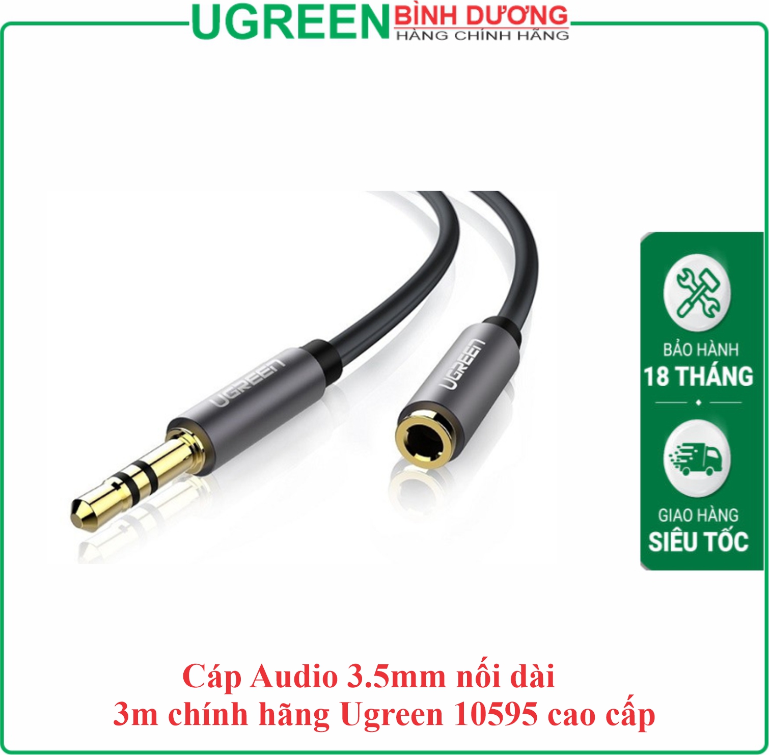 Cáp âm thanh Audio nối dài 3M Ugreen (10595)