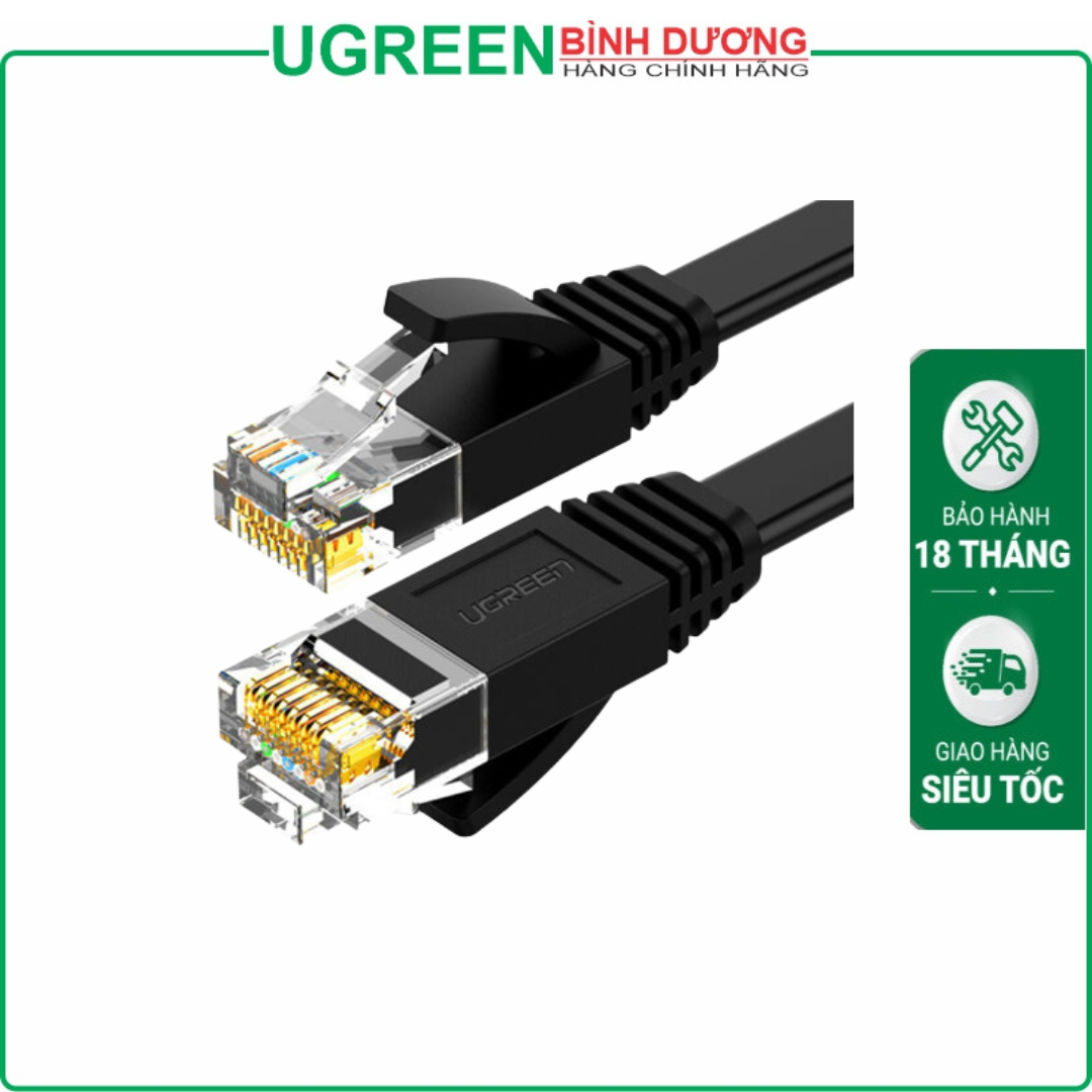 Cáp dữ liệu dạng dẹt nối mạng CAT6 truyền dữ liệu giữa các máy tính,dài 5M Ugreen ( 50176)