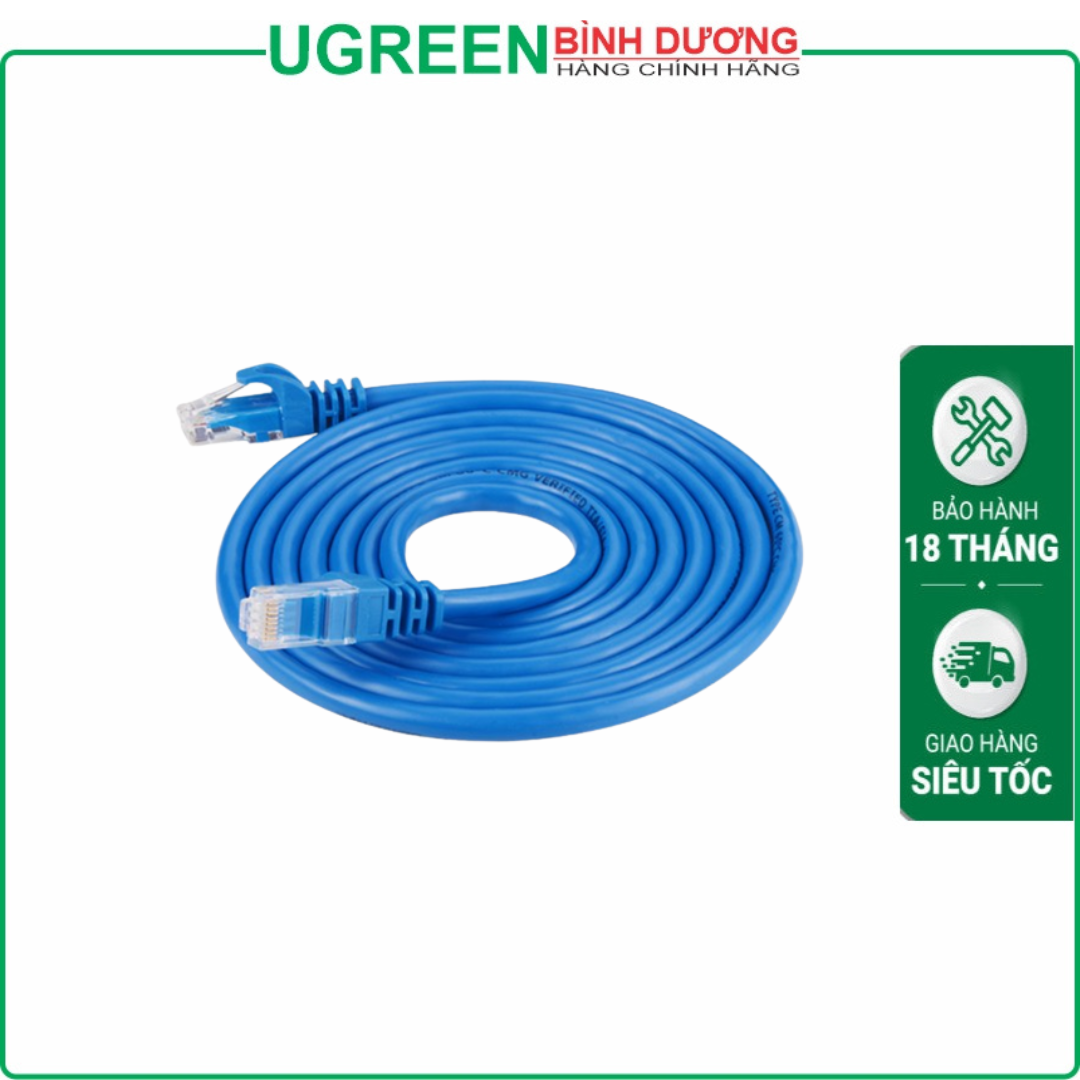 Cáp dữ liệu nối mạng CAT6 UTP ,truyền dữ liệu giữa các máy tính,dài 2M Ugreen ( 11202)