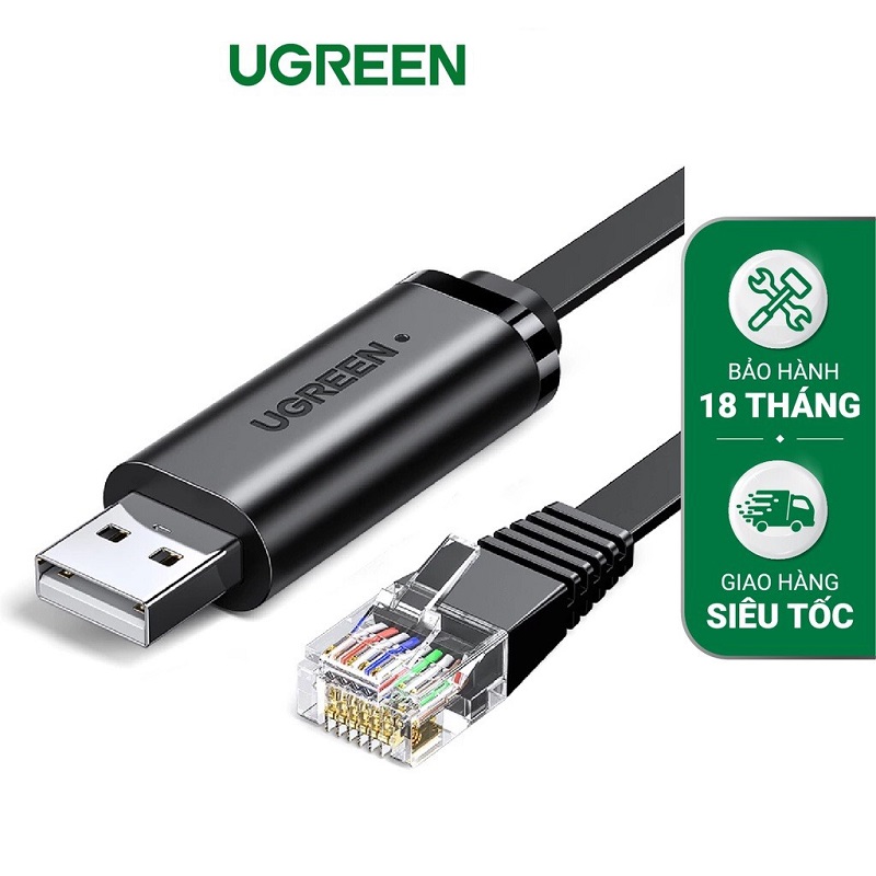 Cáp lập trình có chipset USB console sang RJ45 FTDI Dài 1.5m Ugreen (50773)