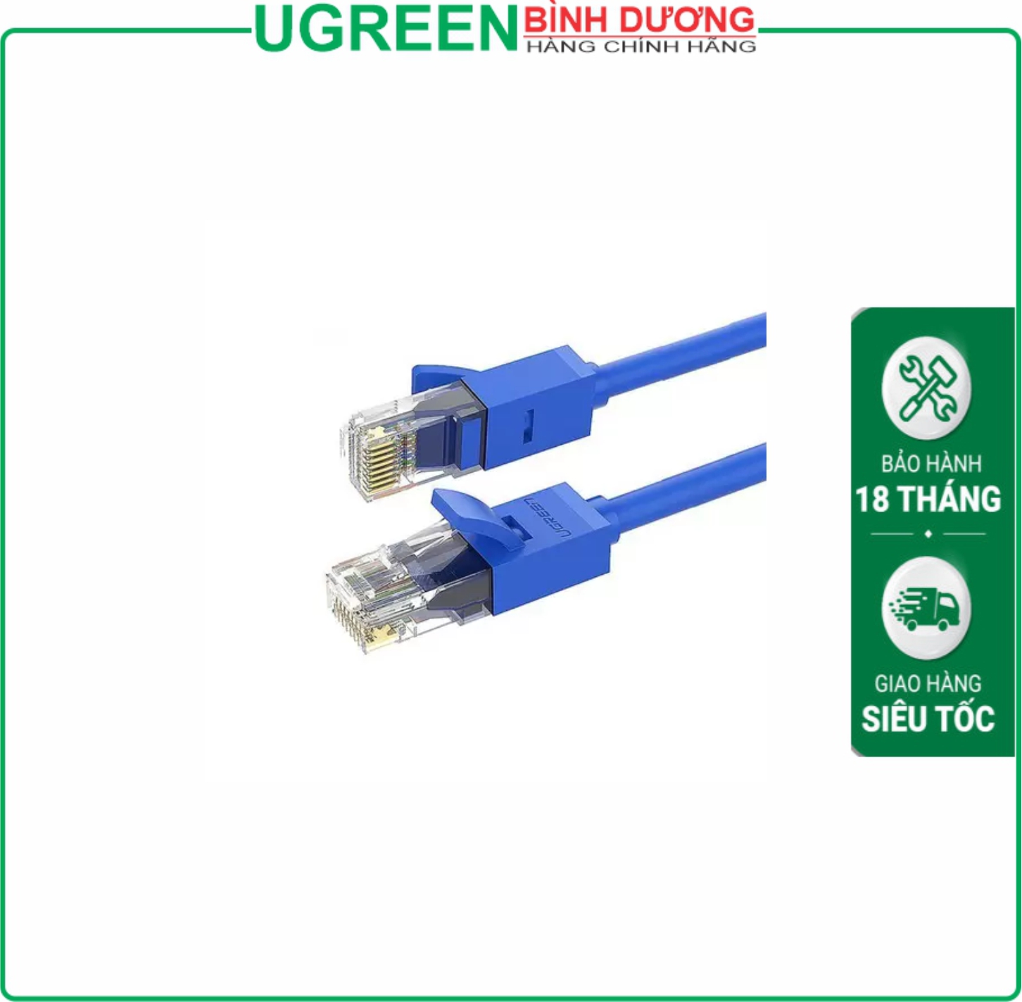 Cáp mạng CAT6 UTP đúc sãn dài 10m Ugreen (11205)