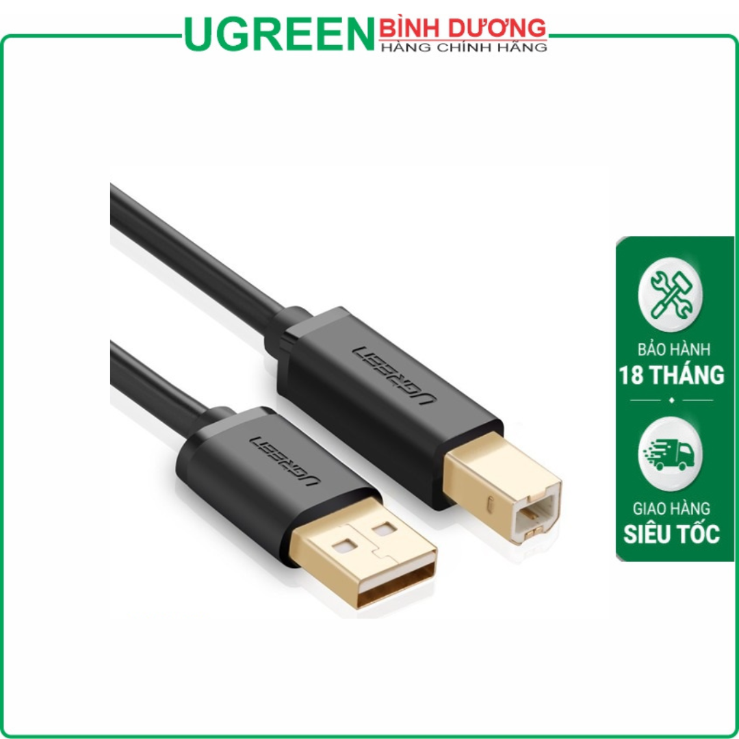 Cáp máy in USB 2.0 dài 3m Ugreen 10351 cao cấp