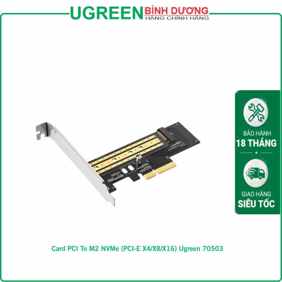 Card PCI To M2 NVMe (PCI-E X4/X8/X16) Ugreen 70503