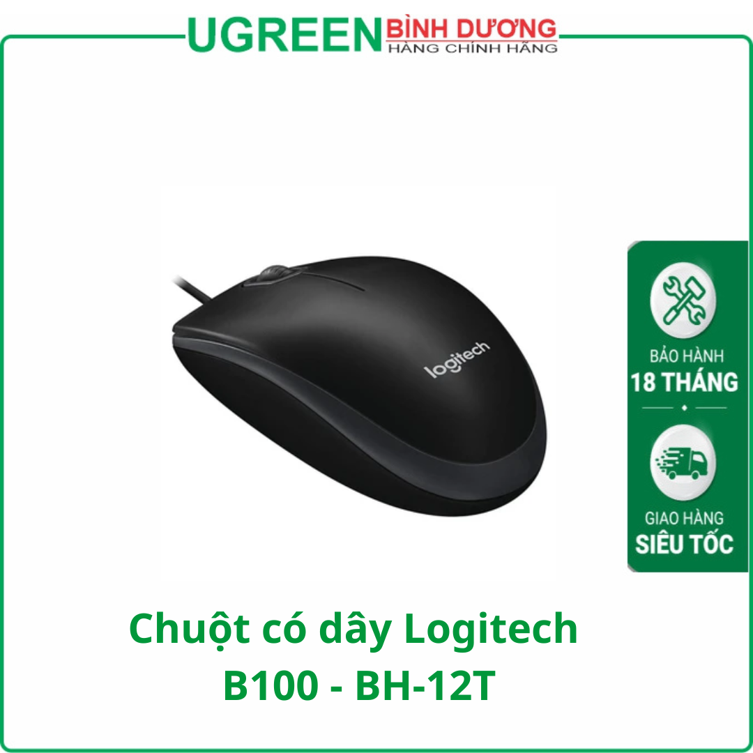 Chuột có dây Logitech B100 - BH-12T