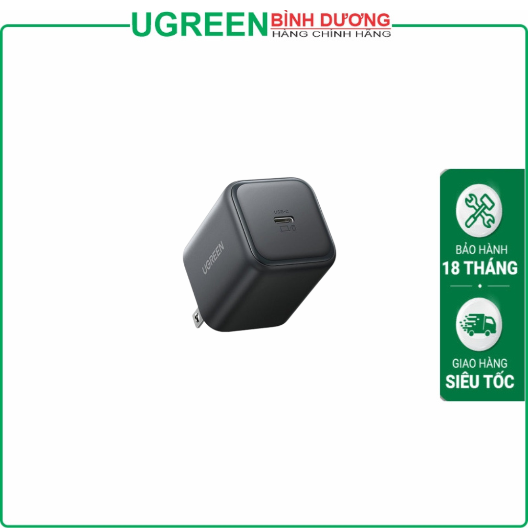 Củ sạc nhanh GaN 45W Type-C Hỗ trợ QC4+, PD3.0 Ugreen 65050B cao cấp (US Plug)