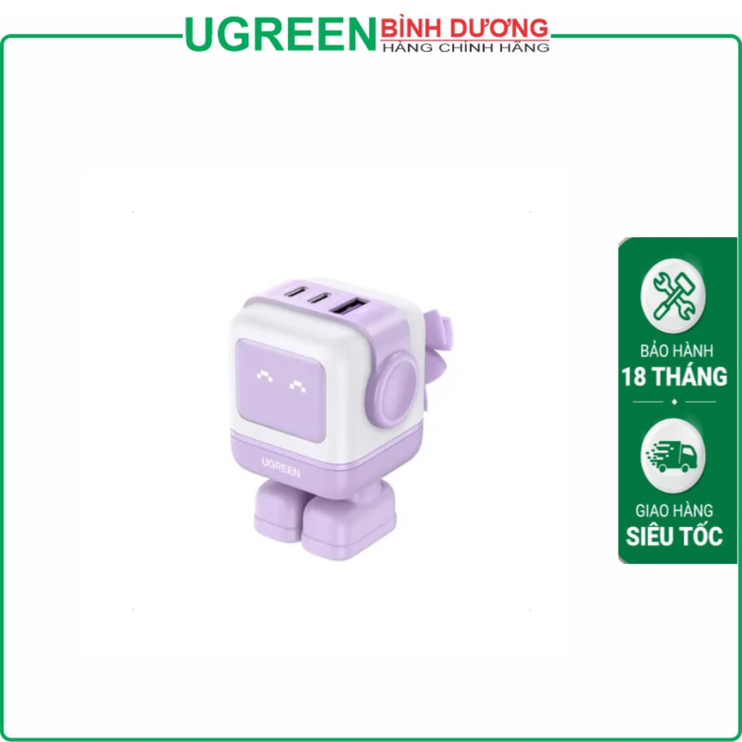 Củ sạc nhanh Robot GaN Nexode RG 65W Ugreen 35314