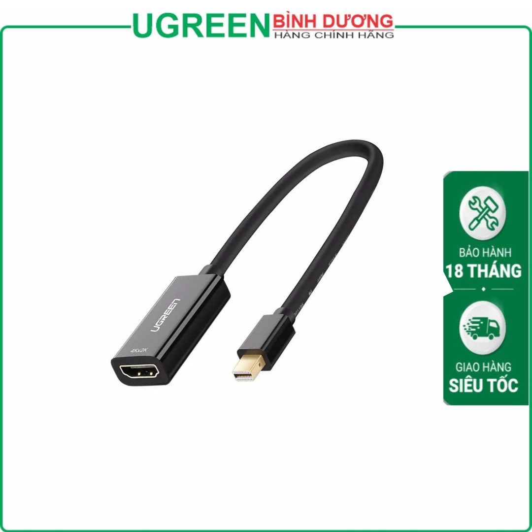 ĐẦU CHUYEN MINI DISPLAYPORT TO HDMI UGREEN 40360 BH06T