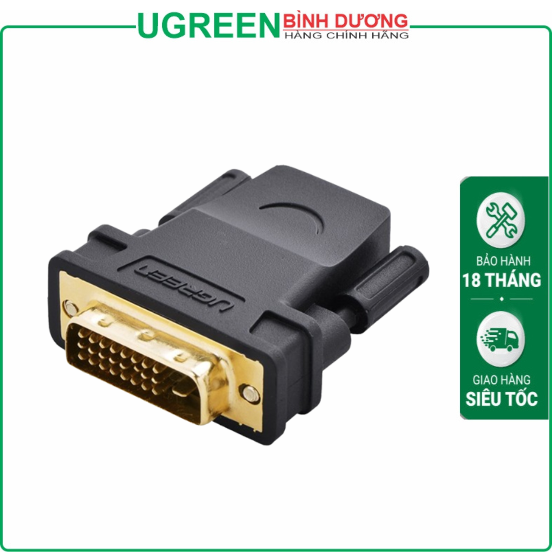 Đầu chuyển DVI To HDMI (DVI 24-1) Ugreen 20124