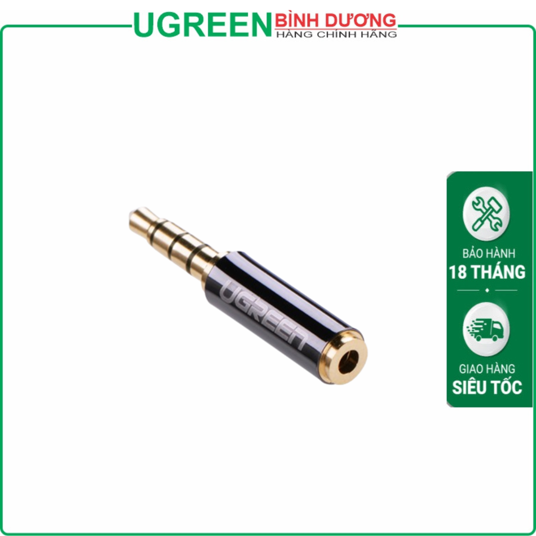 Đầu chuyển đổi rắc Audio 3,5mm sang 2,5mm Ugreen 20502 cao cấp