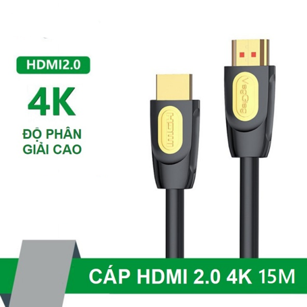 Dây cáp HDMI 2.0 dài 15m 4K (Lõi Đồng) V-H210 VEGGIEG