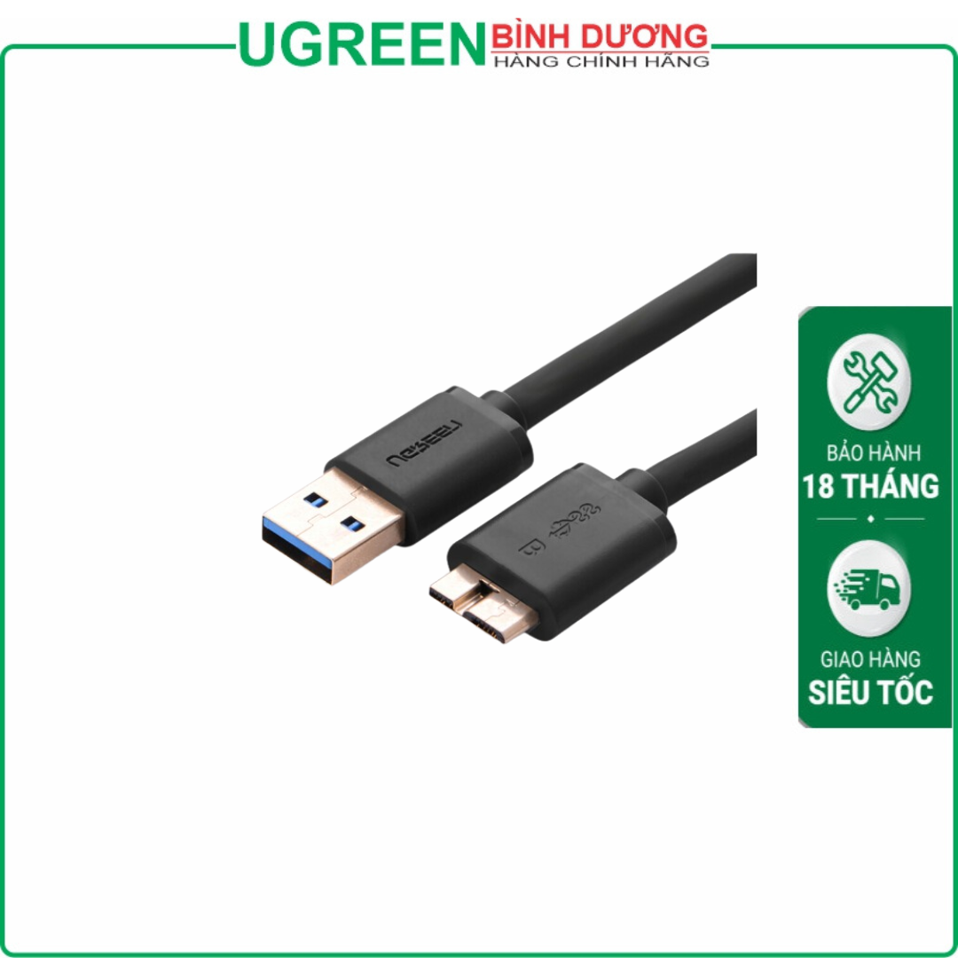 Dây cáp USB 3.0 sang Micro B dài 1m chính hãng Ugreen 10841 cao cấp