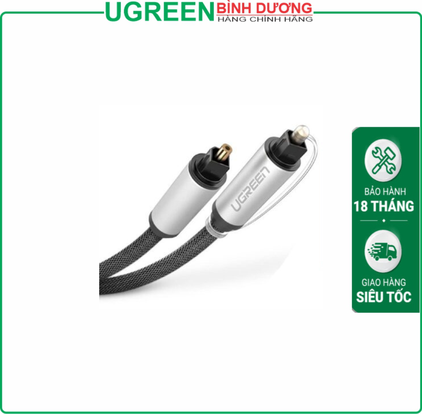 Dây quang âm thanh Toslink Optical dài 1.5m Ugreen (10542)