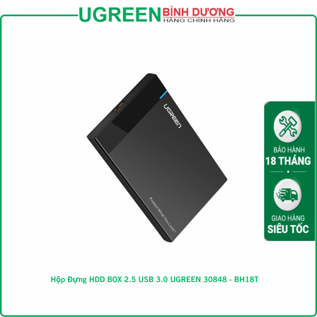 Hộp Đựng HDD BOX 2.5 USB 3.0 UGREEN 30848 - BH18T