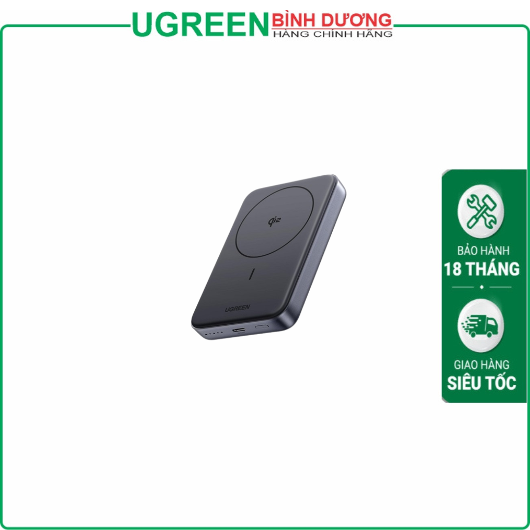 Pin sạc dự phòng 45763 - 10000mAh - Chuẩn Qi2 - USB-C 30W(vào/ra) - Sạc không dây 15W (IOS, Android) - Hỗ sạc từ tính - Nhiều tính năng bảo vệ an toàn