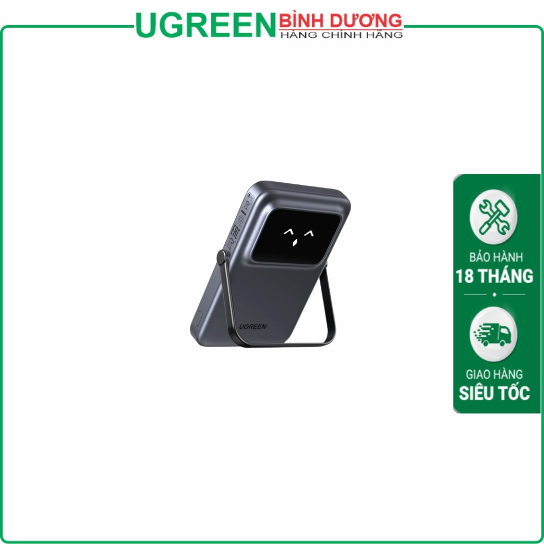 Pin sạc dự phòng không dây Uno 10000mAh PD20W Magsafe Qi 7.5W Ugreen 45327 cao cấp
