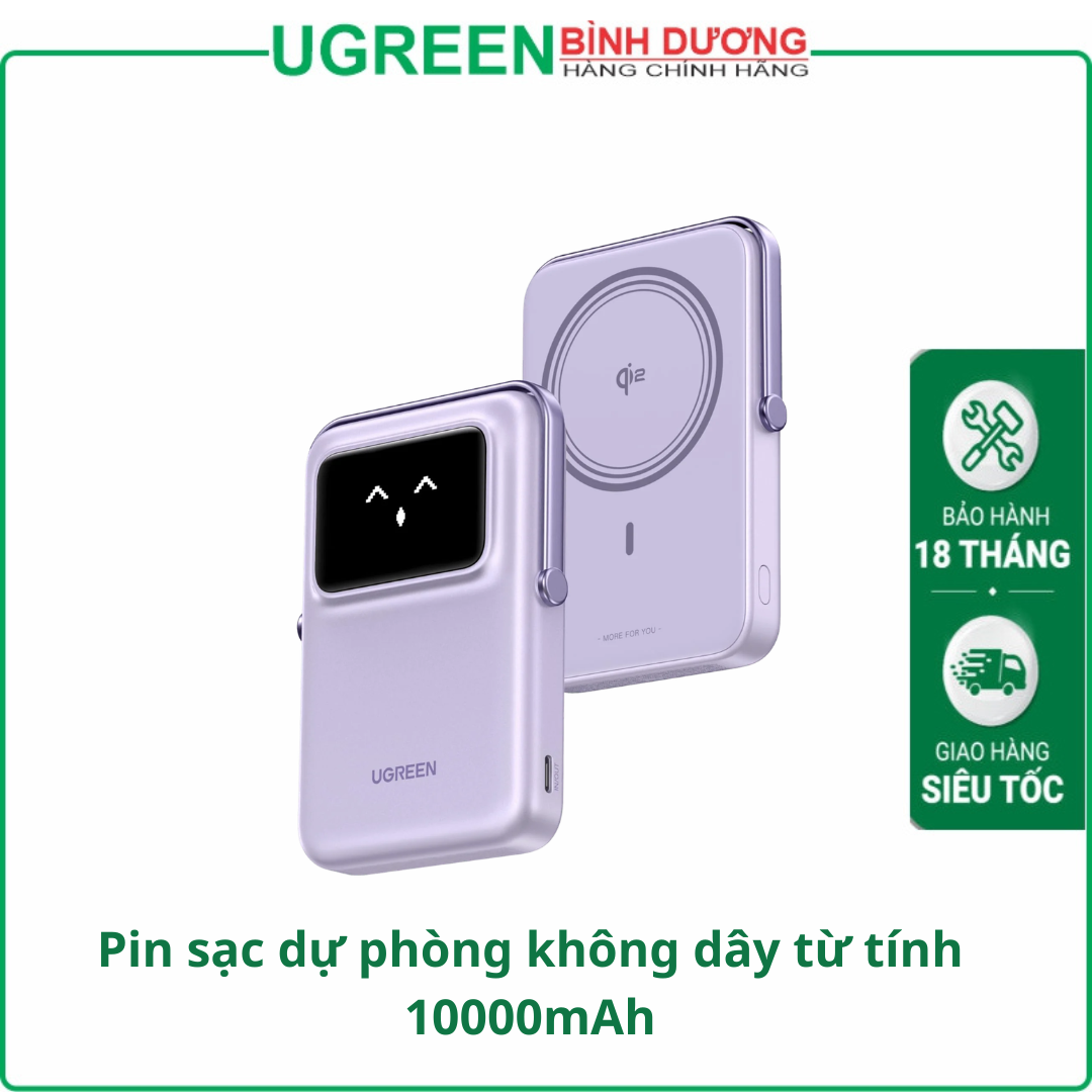 Pin sạc dự phòng không dây từ tính 10000mAh PD 20W Ugreen 45337