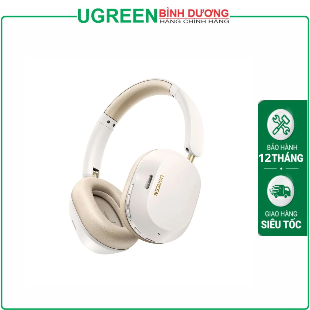 Tai nghe Bluetooth 5.0 không dây Ugreen Max5 HiRes công suất Bluetooth 10mW, màu trắng Ugreen (35758)