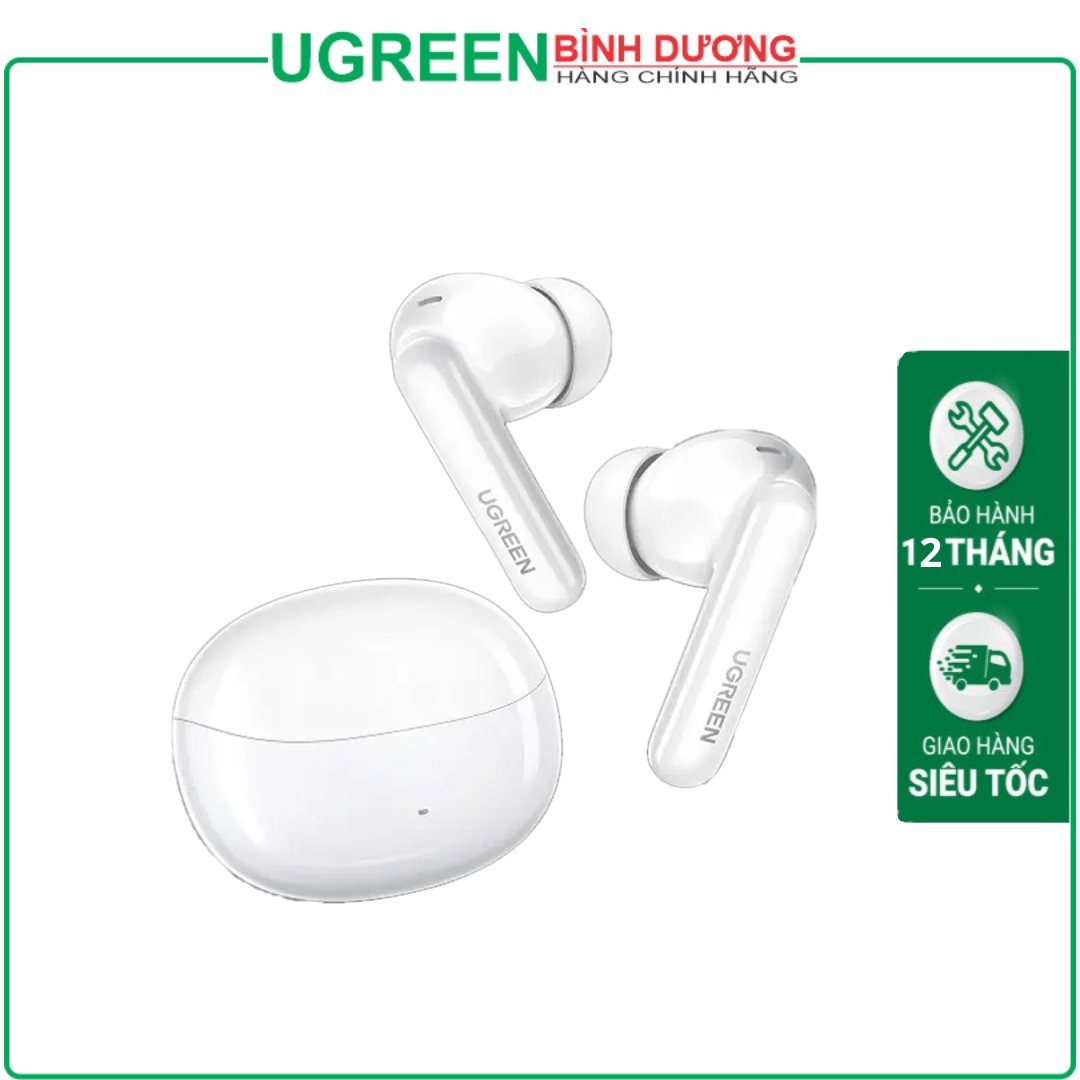 UGREEN 35725 Tai nghe không dây WS206 HiTune T3 Pro - Màu trắng, chống ồn chủ động