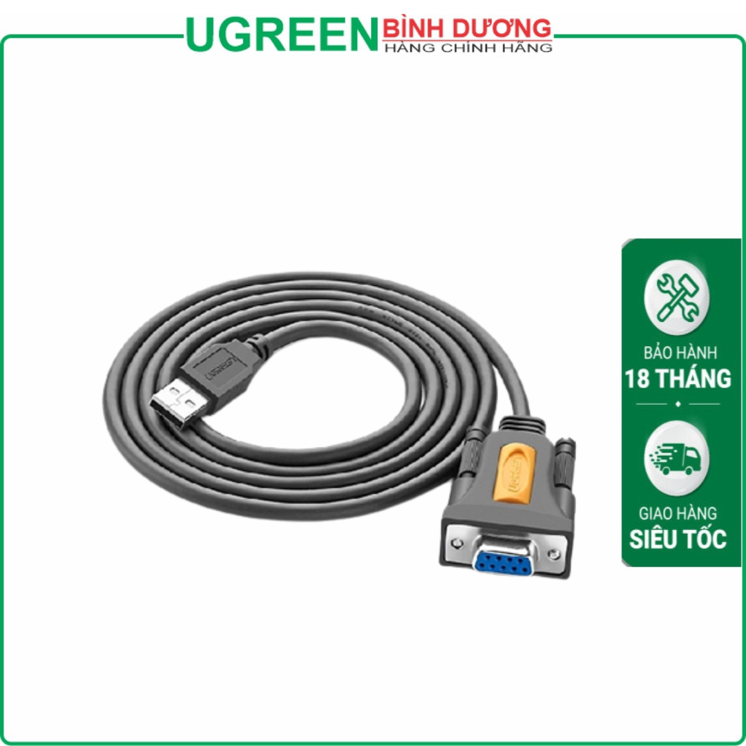 USB To Com 9 Rs232 Đầu Cái dài 1.5m Ugreen 20201