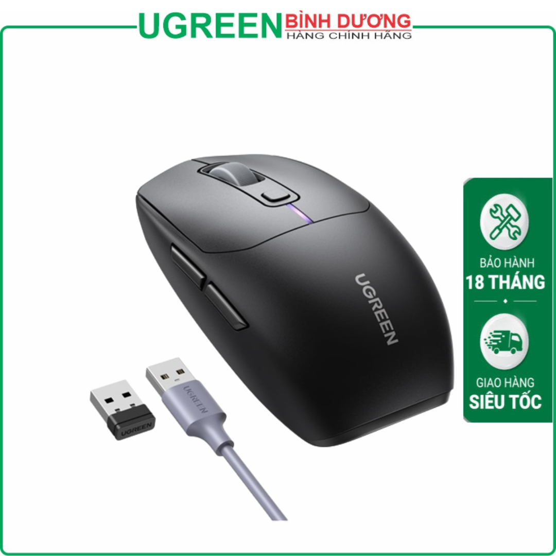 Ugreen 90539 Chuột không dây Bluetooth v5.0 & 2.4GHz
