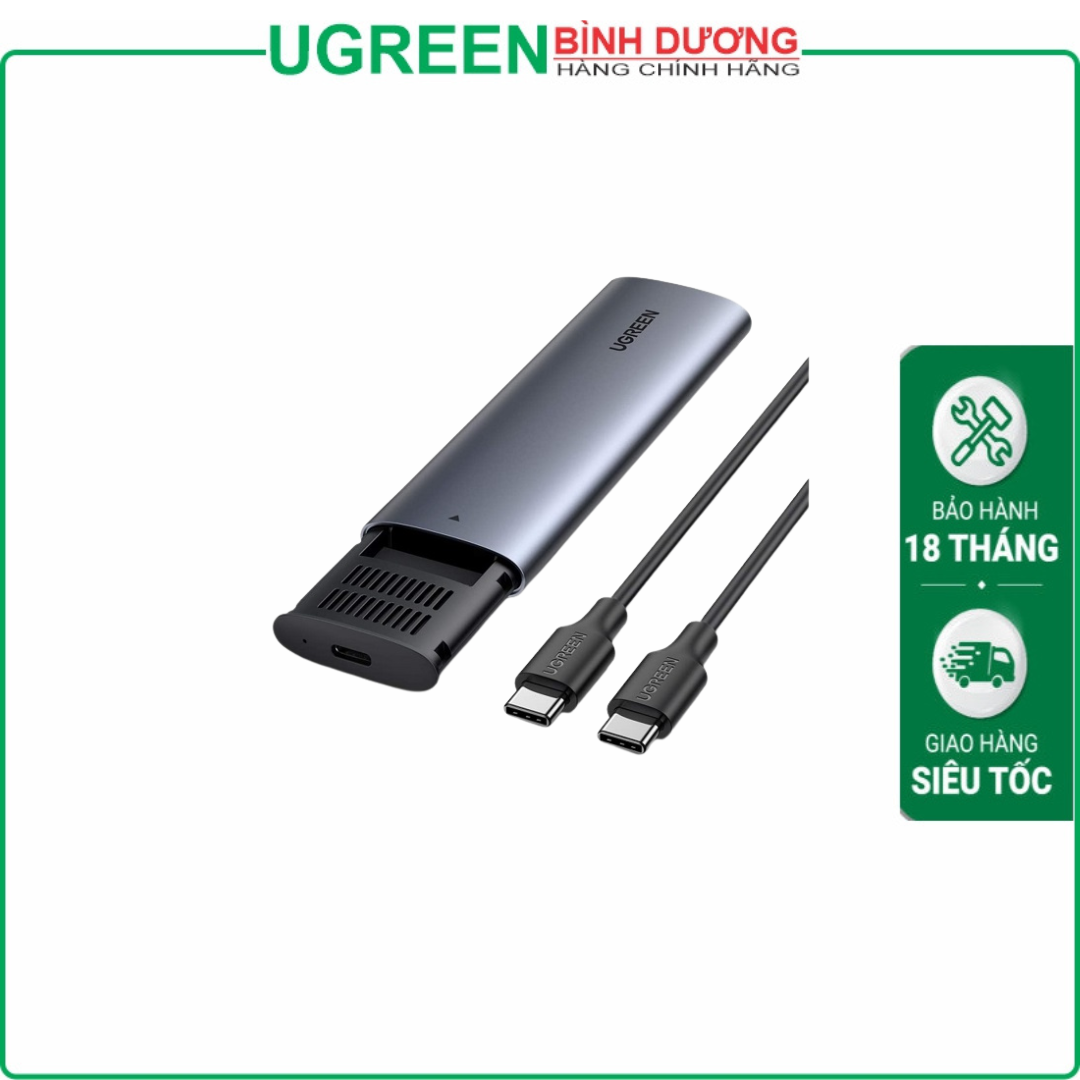 Hộp SSD Box kết nối Sata M2 NGFF to M.2 M-Key Ugreen 10902