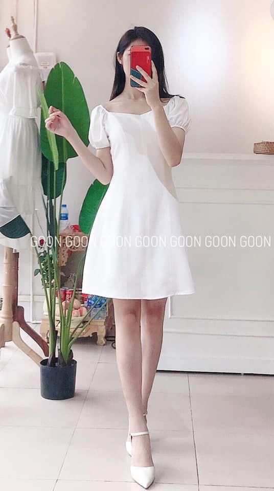 Dress Trễ Vai Trắng