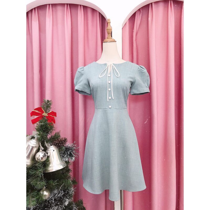 Dress xanh xước