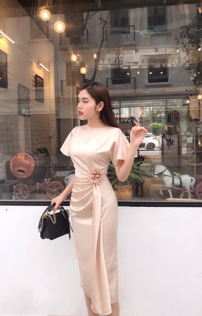 Dress Lụa Bèo Hoa Eo