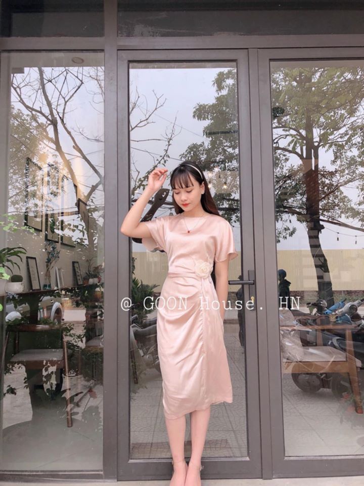 Dress Lụa Bèo Hoa Eo