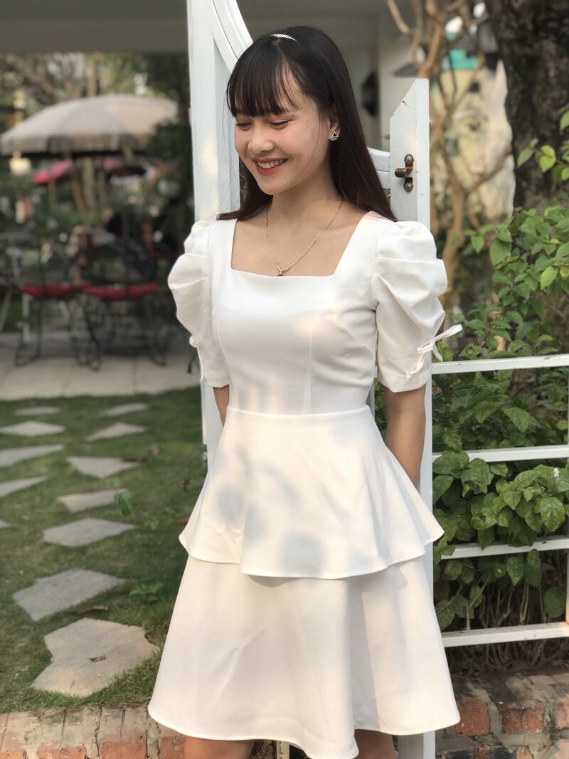 Dress Mizu 2 Tầng Tay Bồng