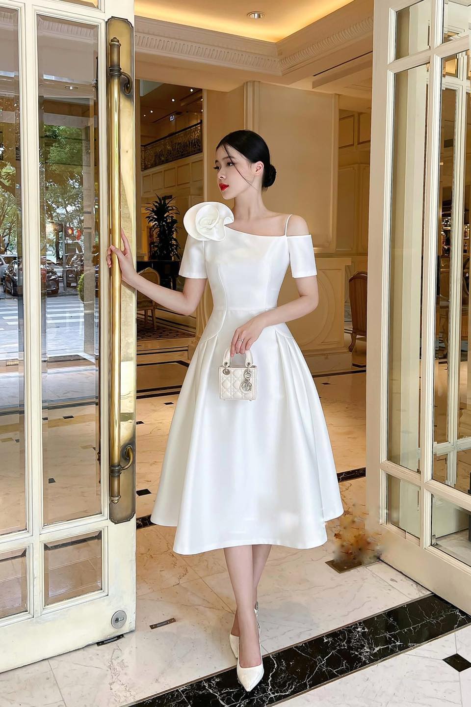 Tanio Dress - Trắng - M