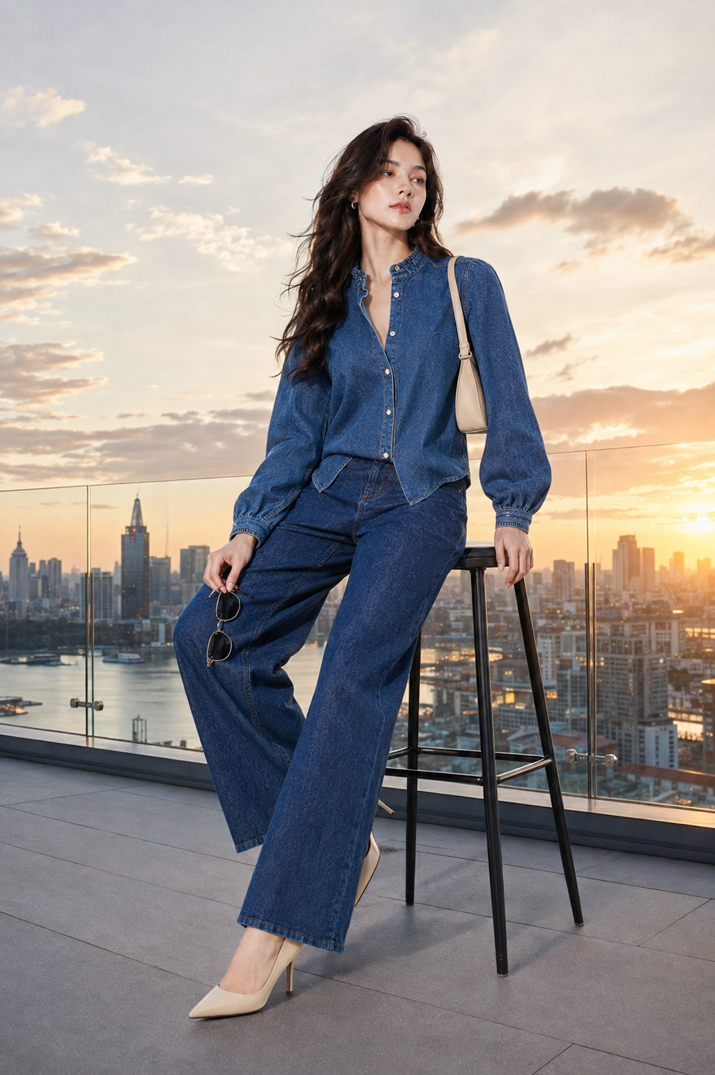 Áo Jeans Dài Tay