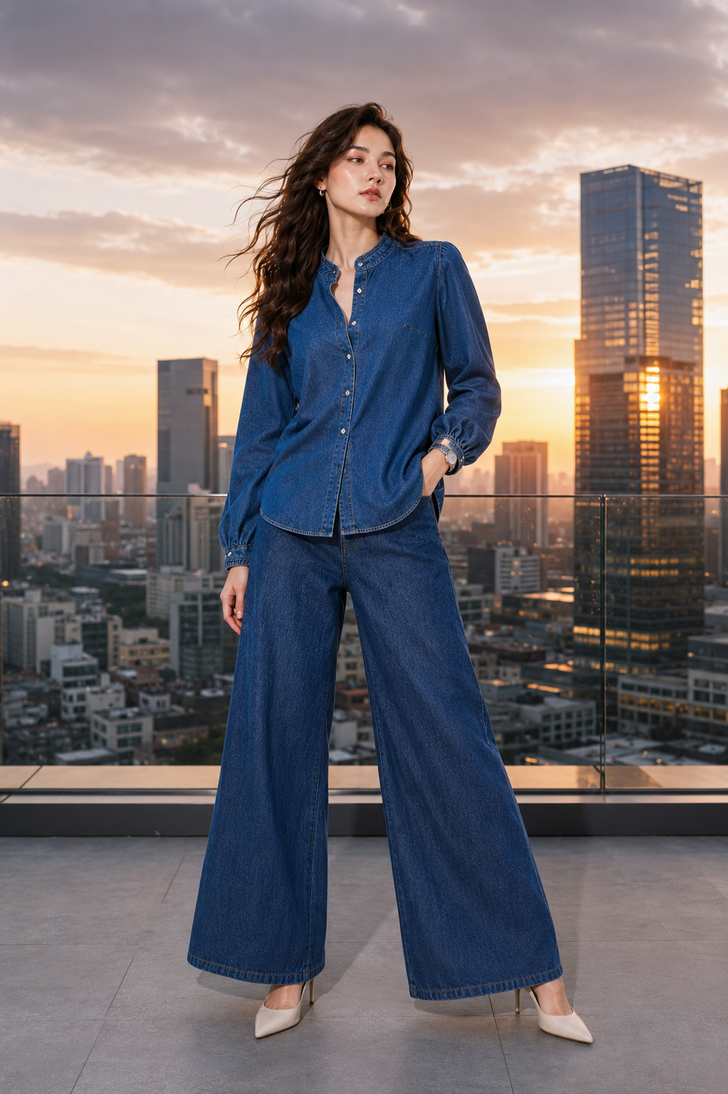Áo Jeans Dài Tay