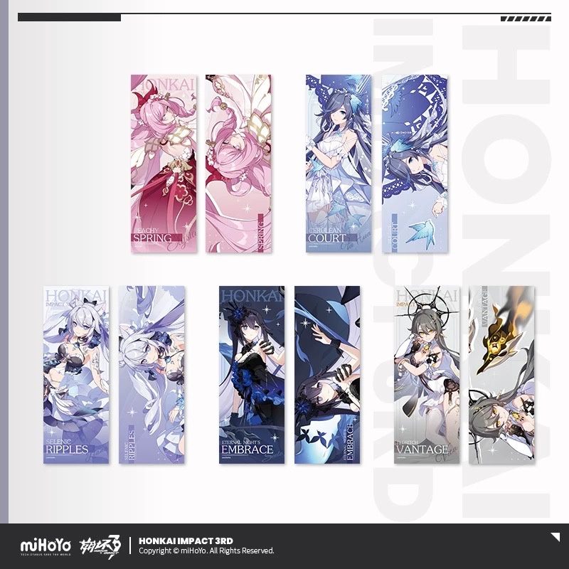Preorder] card skin ver honkai impact 3rd chính hãng mihoyo Elysia Kiana Vita Fuhua Seele