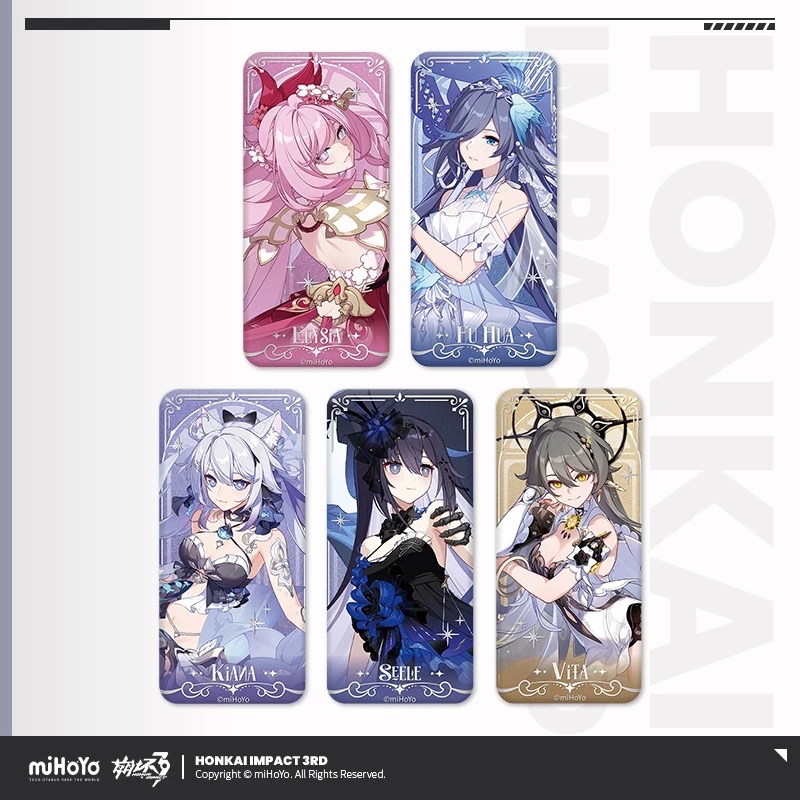 Preorder] huy hiệu skin ver honkai impact 3rd chính hãng mihoyo Elysia Kiana Vita Fuhua Seele