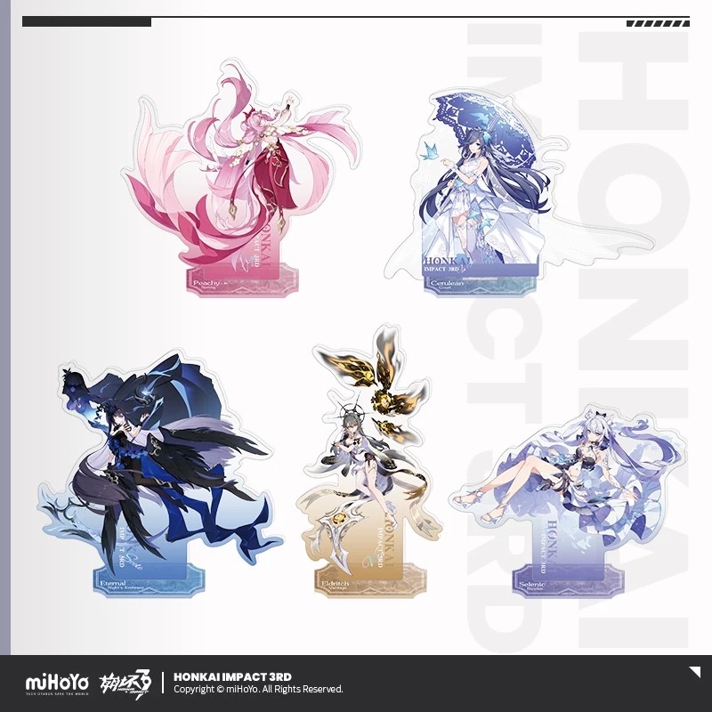 Preorder] standee skin ver honkai impact 3rd chính hãng mihoyo Elysia Kiana Vita Fuhua Seele