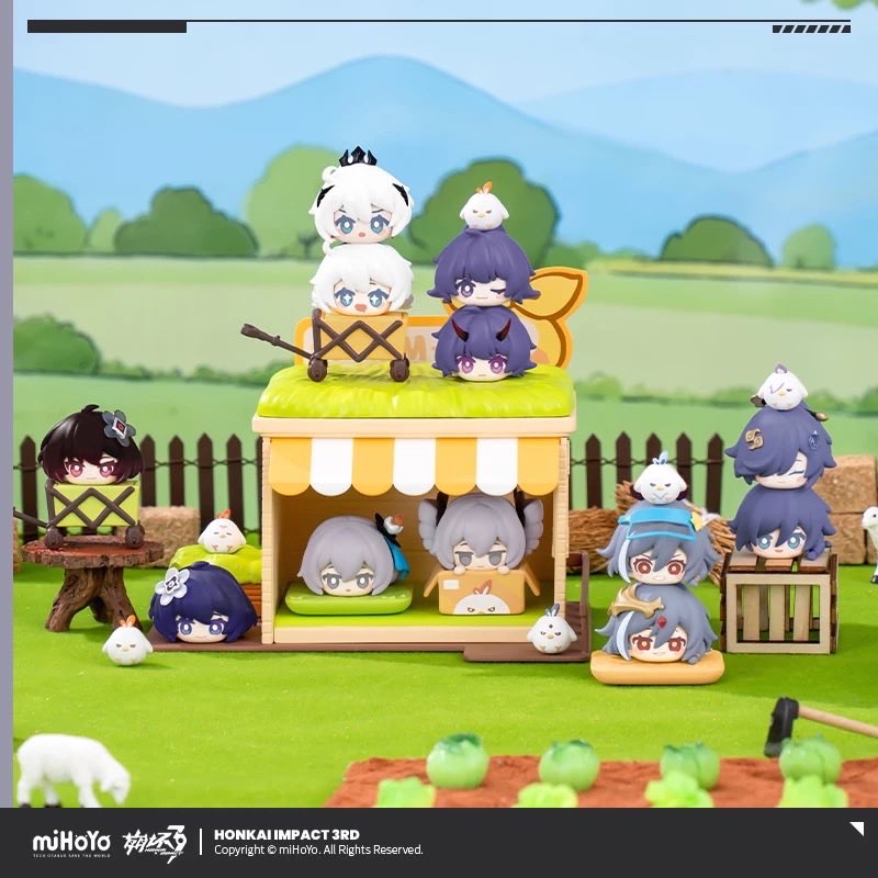Order 💜Honkai Impact Harvest Moon Series Super Stack gacha mini figure: Kiana, Mei, Bronya, Seele, Fuhua, Shiki-chan