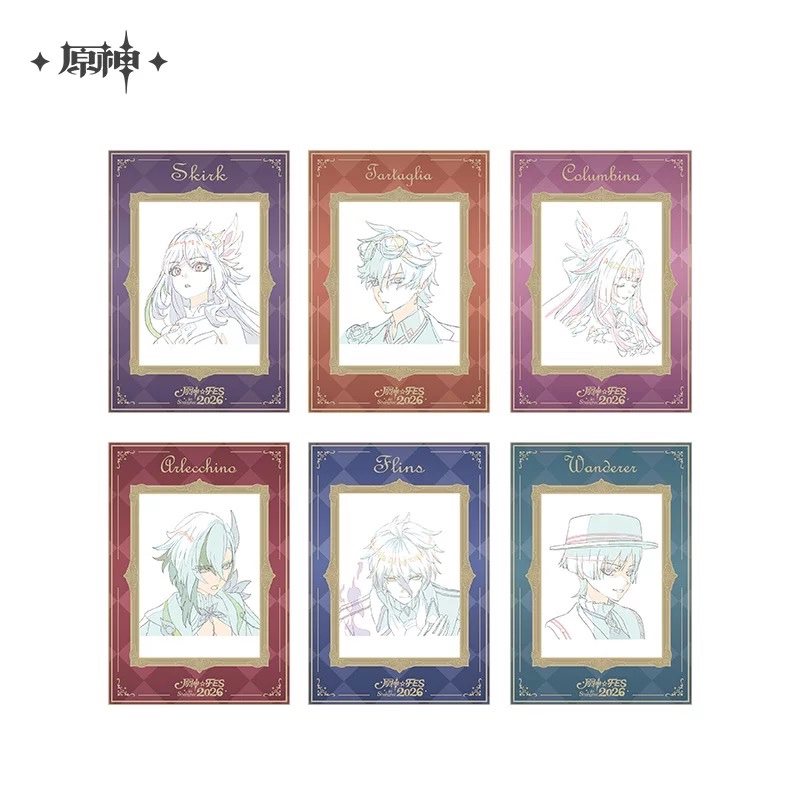 Order [Chính hãng Genshin Impact] set 6 card sự kiện Carnival Gathering năm 2026 fes