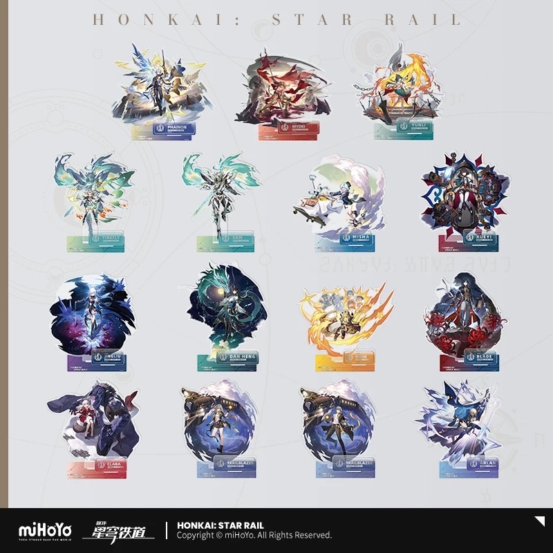 Order note tên nhân vật 🗒 chính hãng Honkai star rail standee acrylic HỦY DIỆT