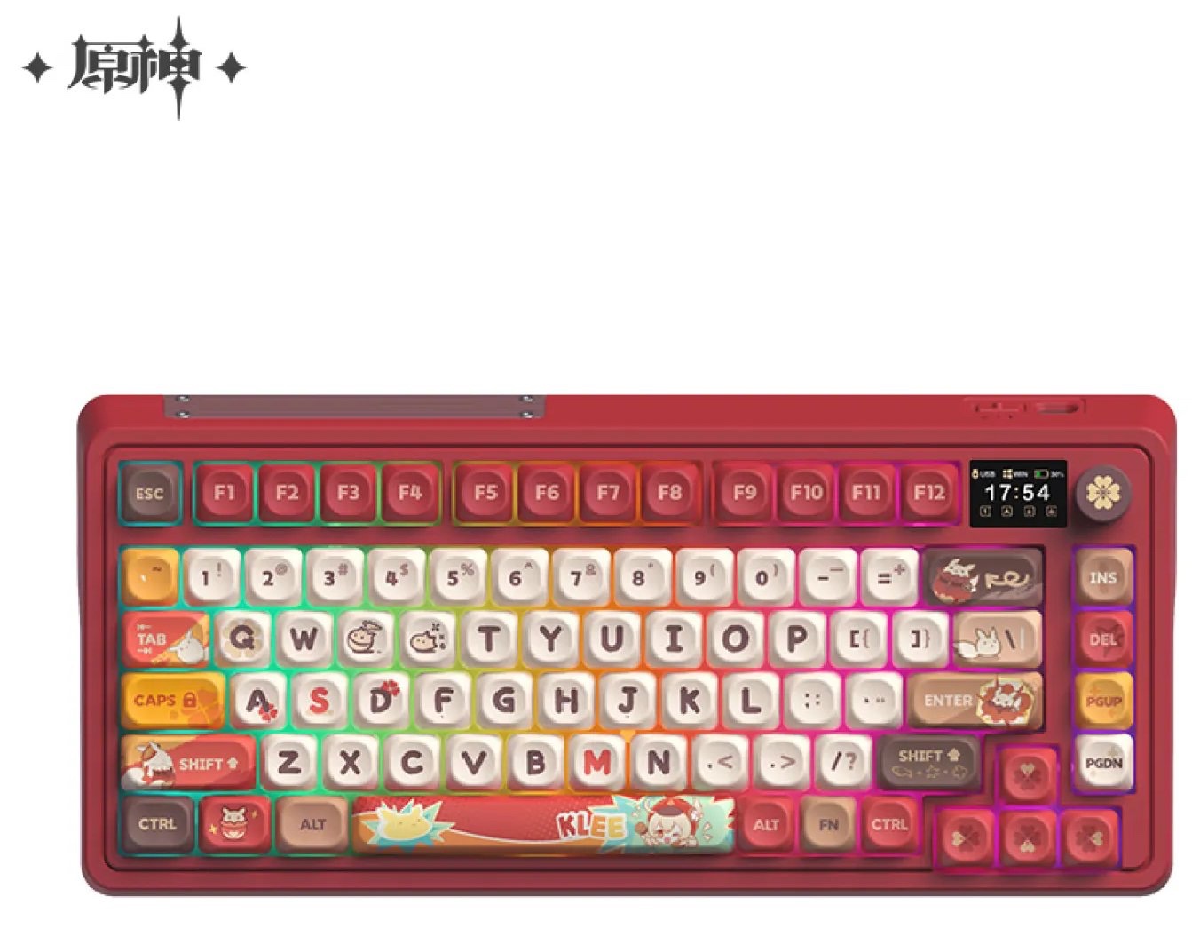 Preorder t3/ 2026 [Genshin Impact Chính thức] Bàn phím cơ Klee: The Runaway Sun