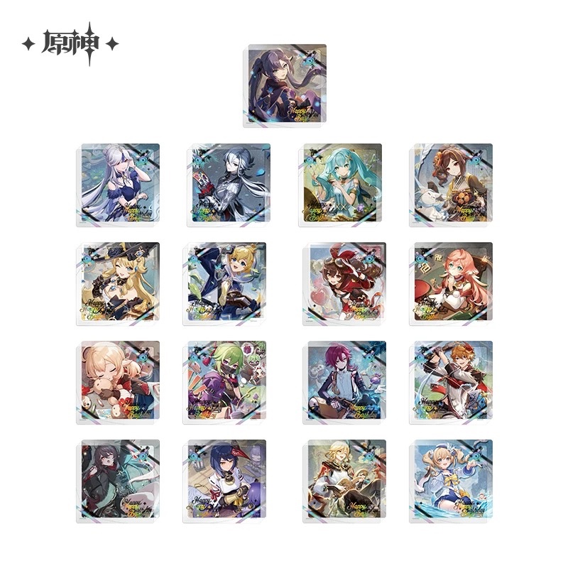 Order note tên nhân vật 🗒 [Chính hãng Genshin Impact] block acrylic 10cm ngày định mệnh series 2025 Tartaglia Arlecchino Hutao Kaveh Navia