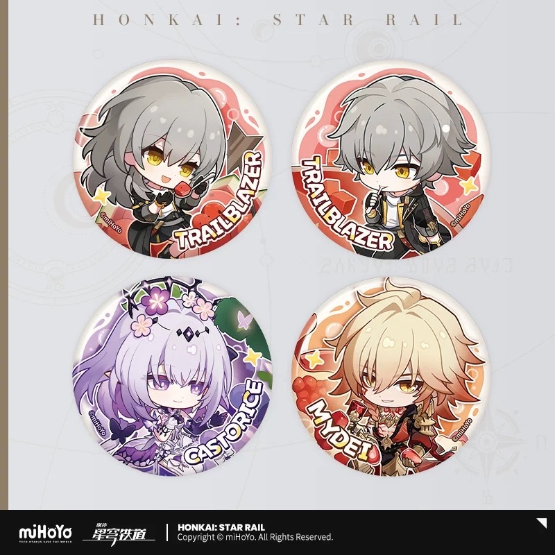 Order note nhân vật] huy hiệu chibi summer Series miHoYo chính hãng Honkai star rail mydei stella caelus castorice