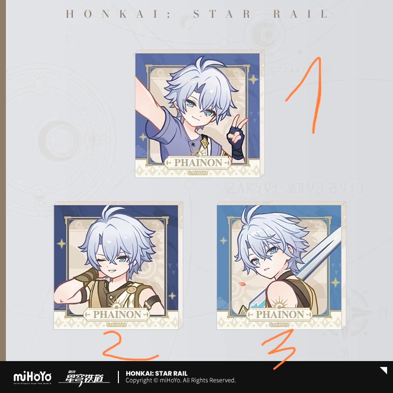 Order note số] [miHoYo/Honkai Impact 3rd: Star Railway] Nam châm dán tủ lạnh acrylic thuộc series Những Kẻ Lẻ Trên Đường Đến Bình Minh